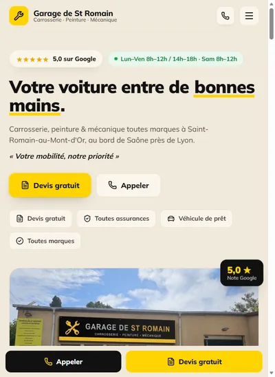 Site Garage de St Romain